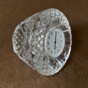Vintage Clean Crystal  Quartz Clock . Movement By THINLINE. France. RARE